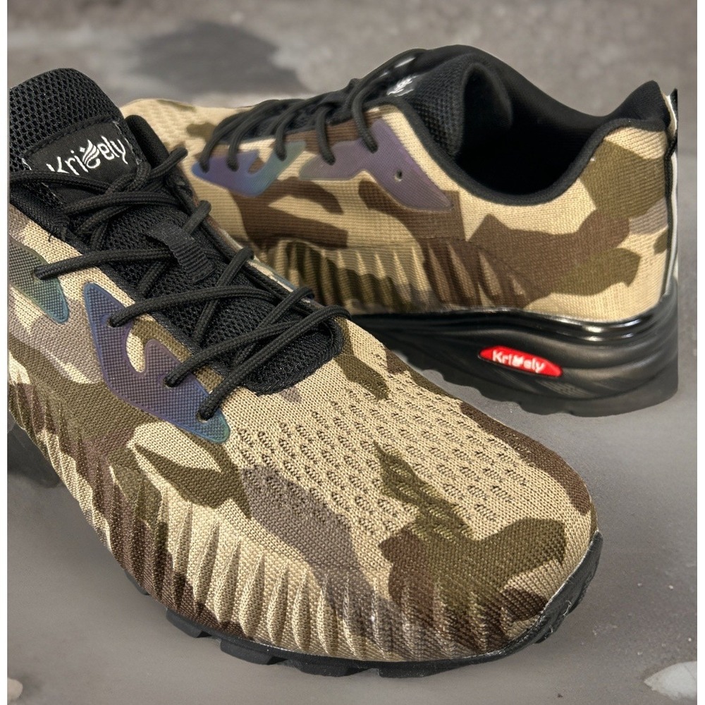 Kricely Men's Trail Running Shoe Camo Sz 12 US 47 EU  Breathable